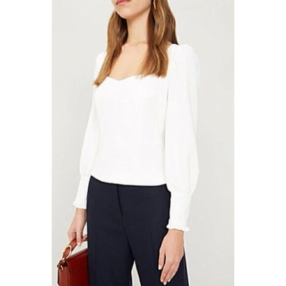 Claudie Pierlot Bravo Crepe Long Sleeve Top - Picture 2 of 10